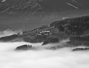 Clouds view from top of Wolfsberg