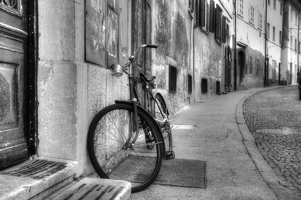 Old bike in Ljubljana