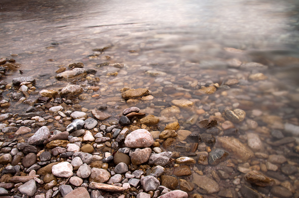 River over stones