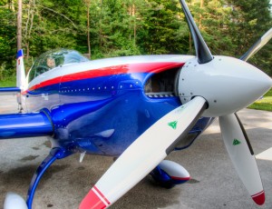 Blue airplane