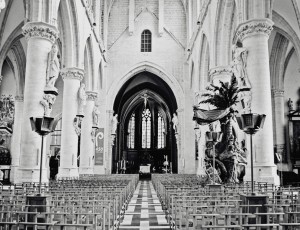 Amazing cathedral in Brussels